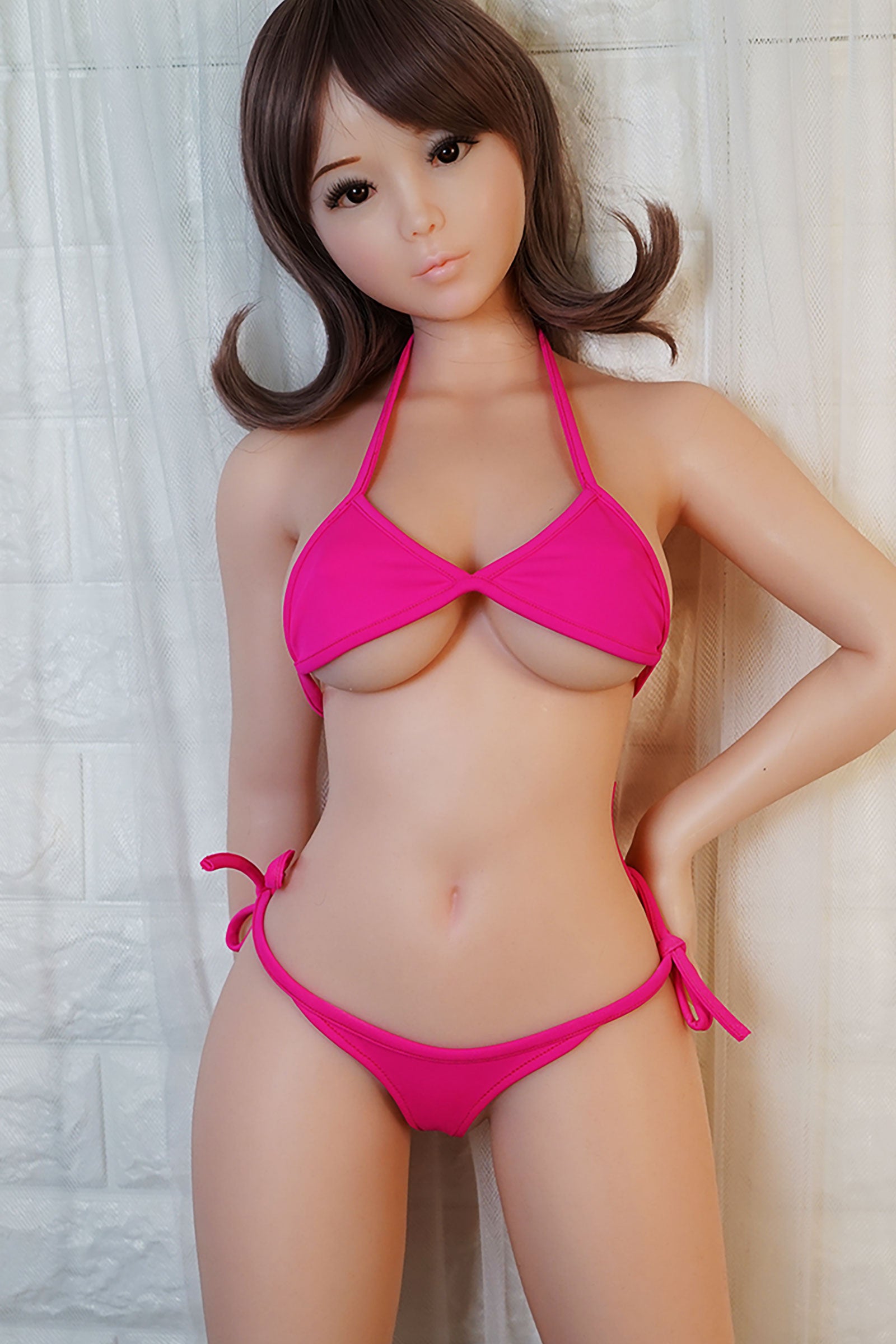 Hot Pink Bikini Two Piece for mini sex doll by Piper Doll